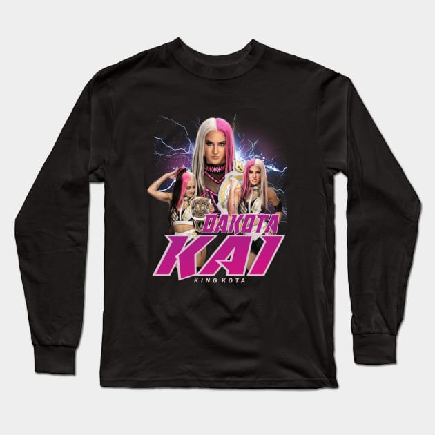 DAKOTA KAI Long Sleeve T-Shirt by dawnttee